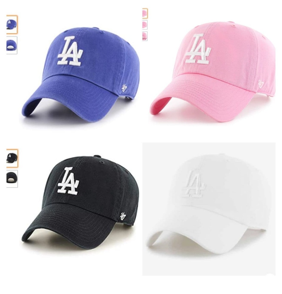 47 Brand - MLB Pink Unconstructed Cap - Los Angeles Dodgers Clean Up Sedona Pink Dad Cap @ Hatstore