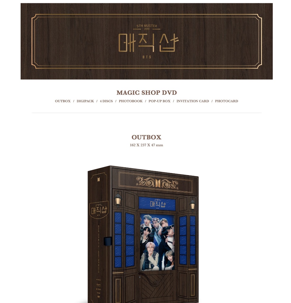 【BTS】2019 5TH MUSTER [MAGIC SHOP]Blu-ray Bighit Ent BTS BANGTAN BOYS - BTS 5th MUSTER MAGIC SHOP BLU-RAY+