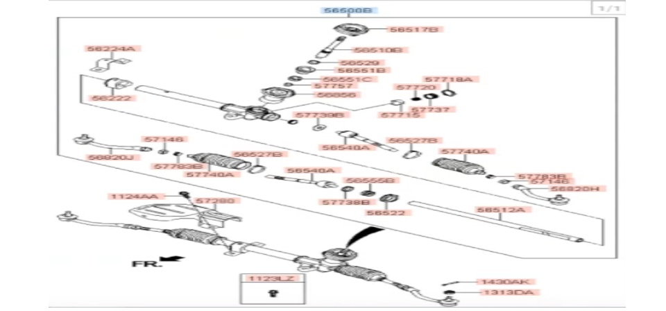 Kia Rio 2011-2017 56500-1W100 565001W100左手パワーと互換性の