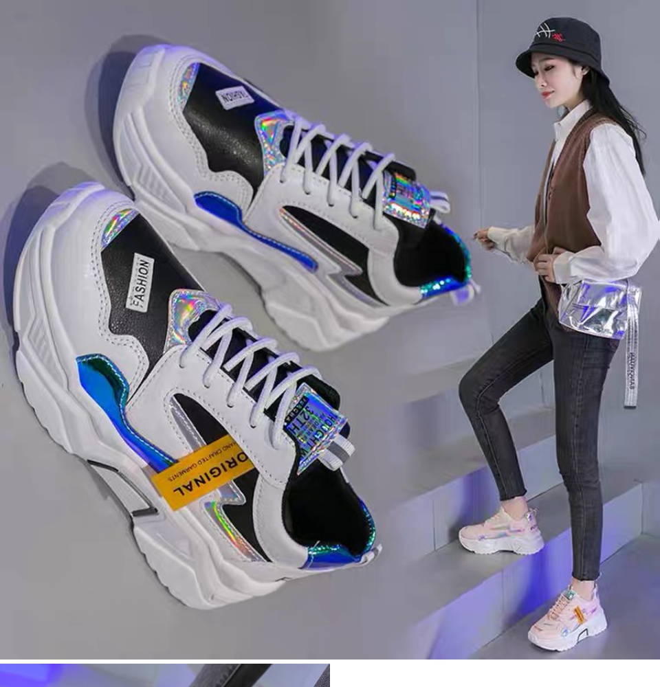 2023 Korean version of the trendy shoes women's all-match casual thick-soled  sneakers