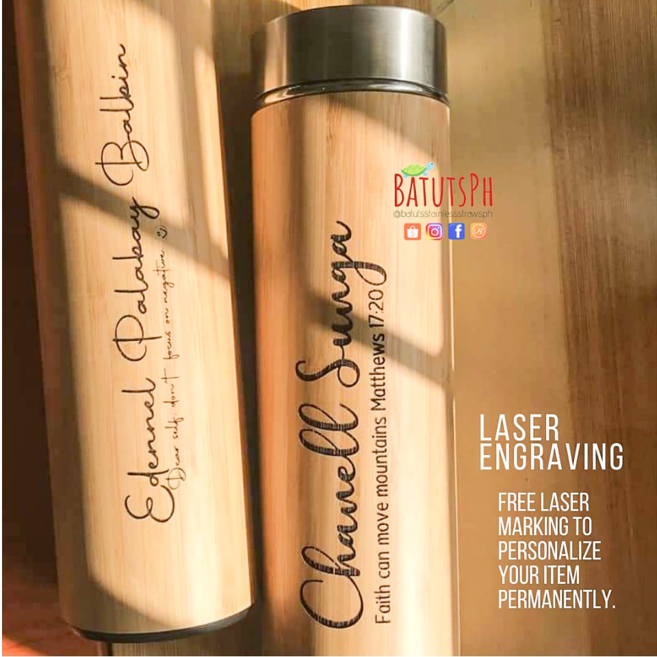 CUSTOMIZED BAMBOO TUMBLER (NOT ALL ARE - Grood Wood & Co.