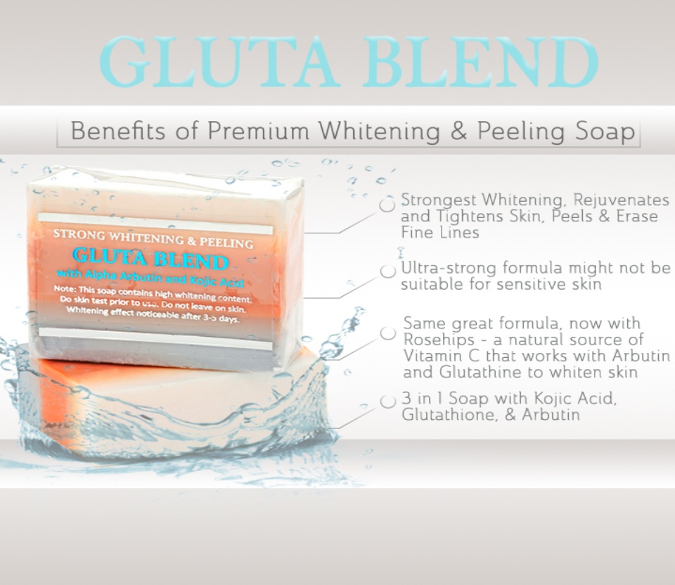 Relumins Premium Maximum Whitening/Peeling Soap with Glutathione, Arbutin  and Kojic Acid GLUTA BLEND SOAP 135G
