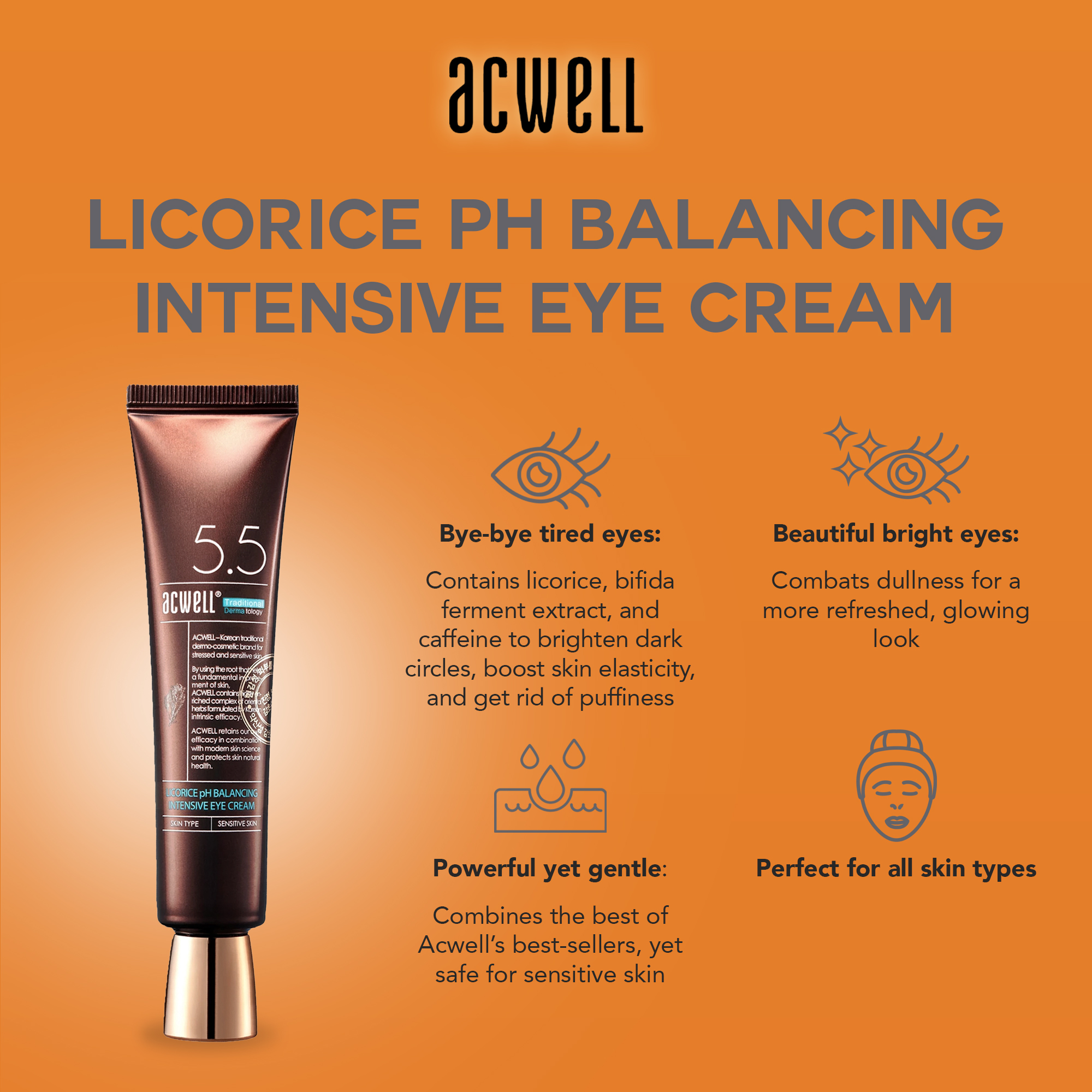 acwell licorice ph balancing eye cream