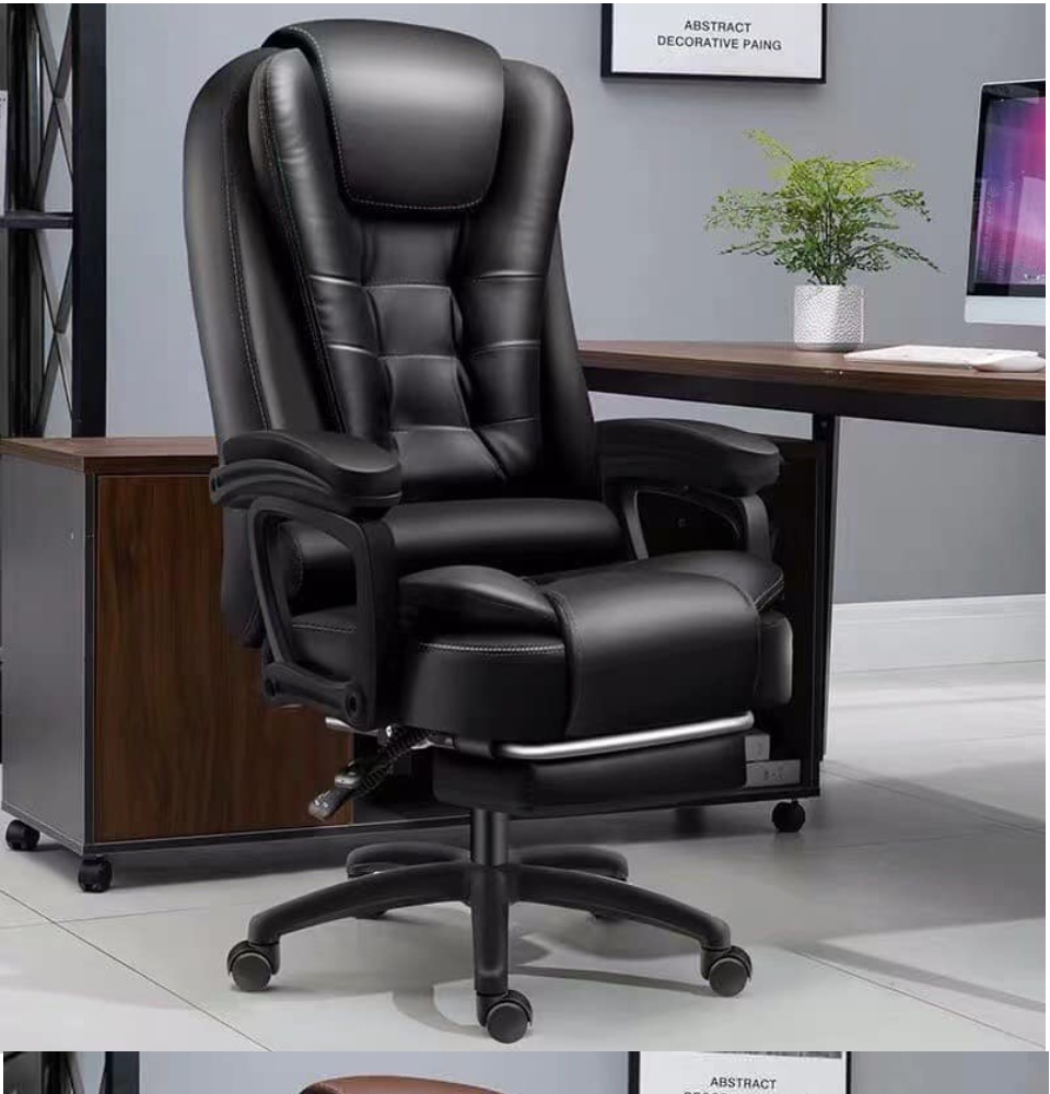 bub's leather executive office chair brown ergonomic computer desk chair  with wheels and arms swivel task chair gaming chair with lumbar support