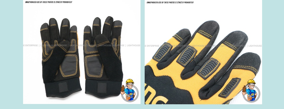 GUANTES MECANICO CUERO Y MICROFIBRA XL INGCO HGMG02-XL