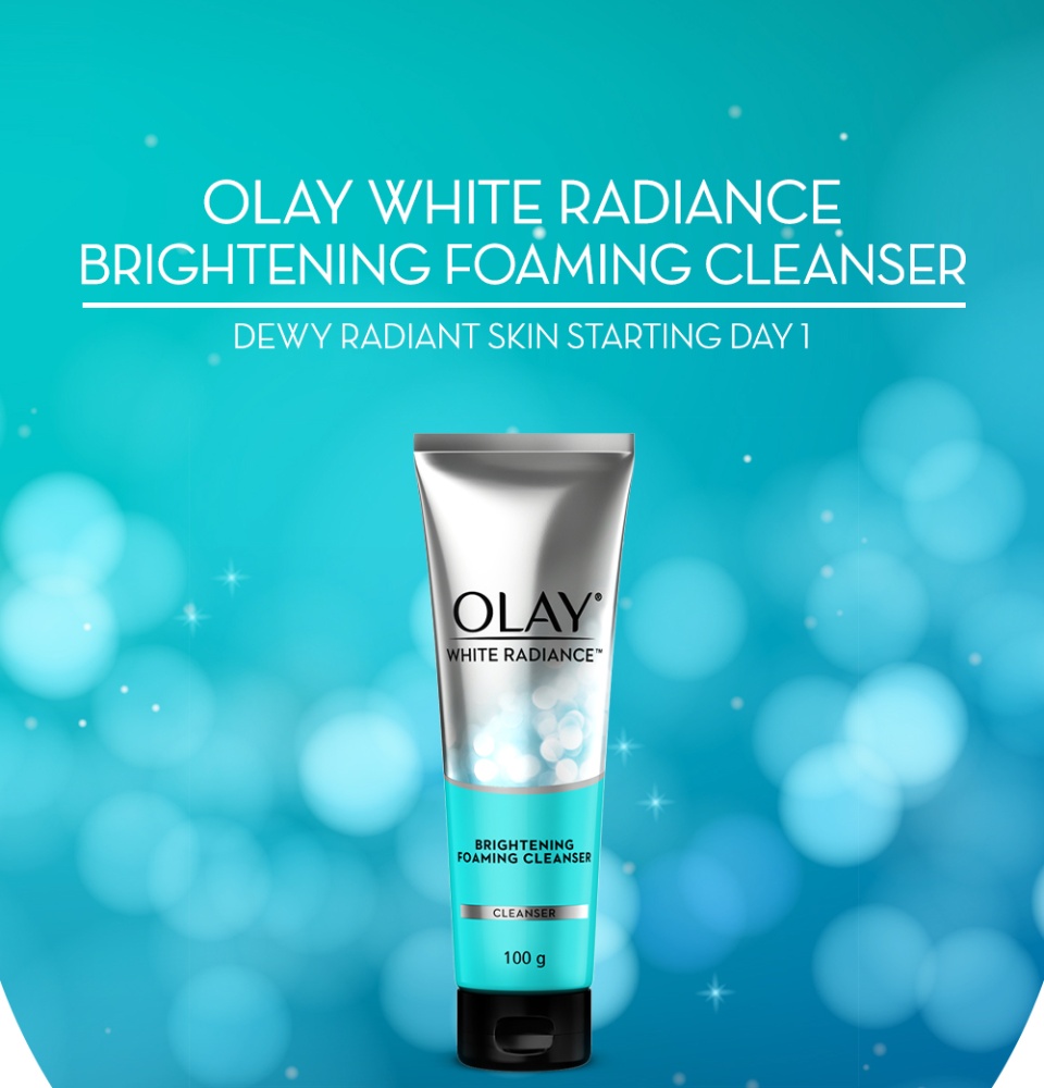 olay white radiance foaming cleanser