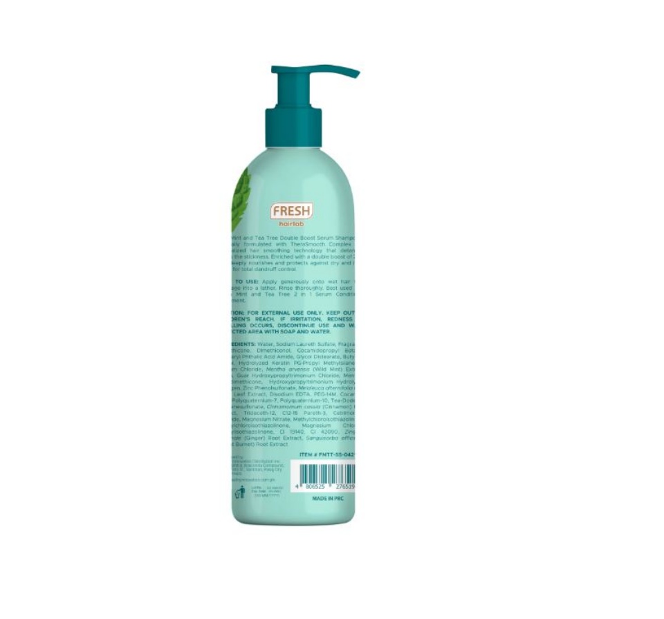 FRESH, Hairlab Mint and Tea Tree Double Boost Zinc Serum Shampoo 430ml