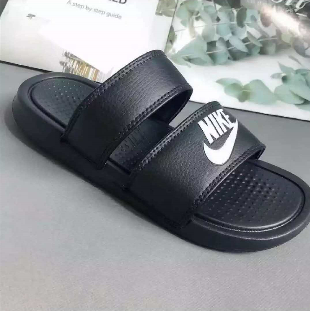 nike sandals with two straps