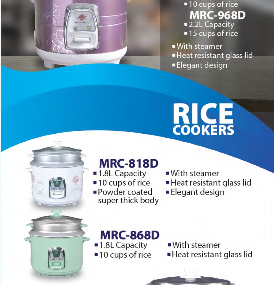 Micromatic MRC-50 7.8L 45cups Heavy Duty Rice Cooker | Lazada PH