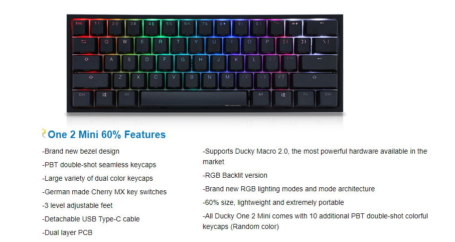 Ducky Dkon1808st One 2 Rgb Full Sized Mx Switch Brown Gaming Keyboards Accessories Supplies Gellyplast Com