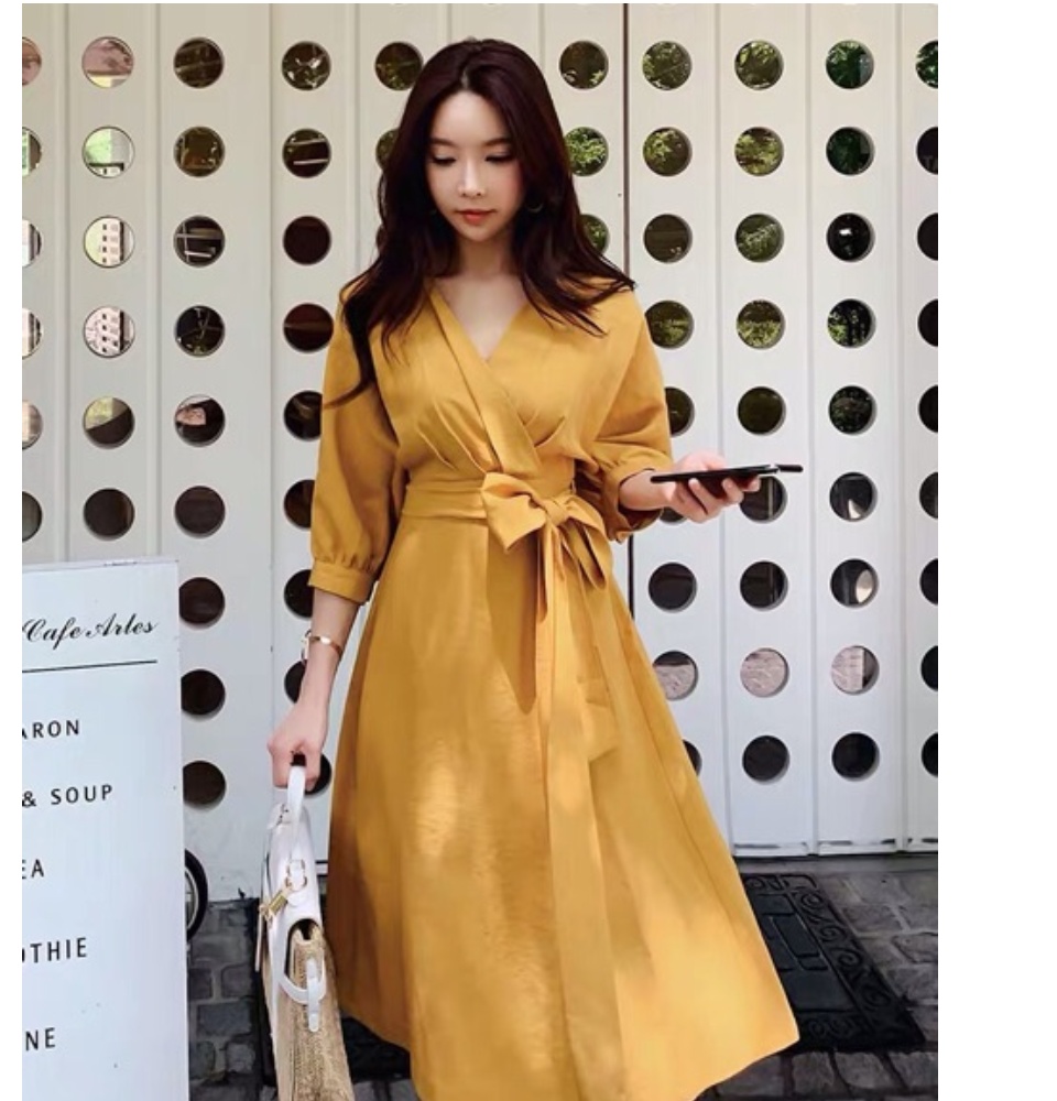 lazada yellow dress