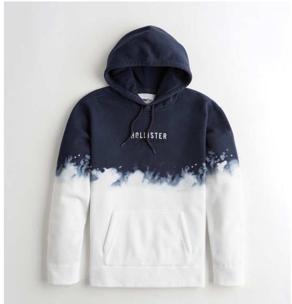 hollister ombre logo hoodie