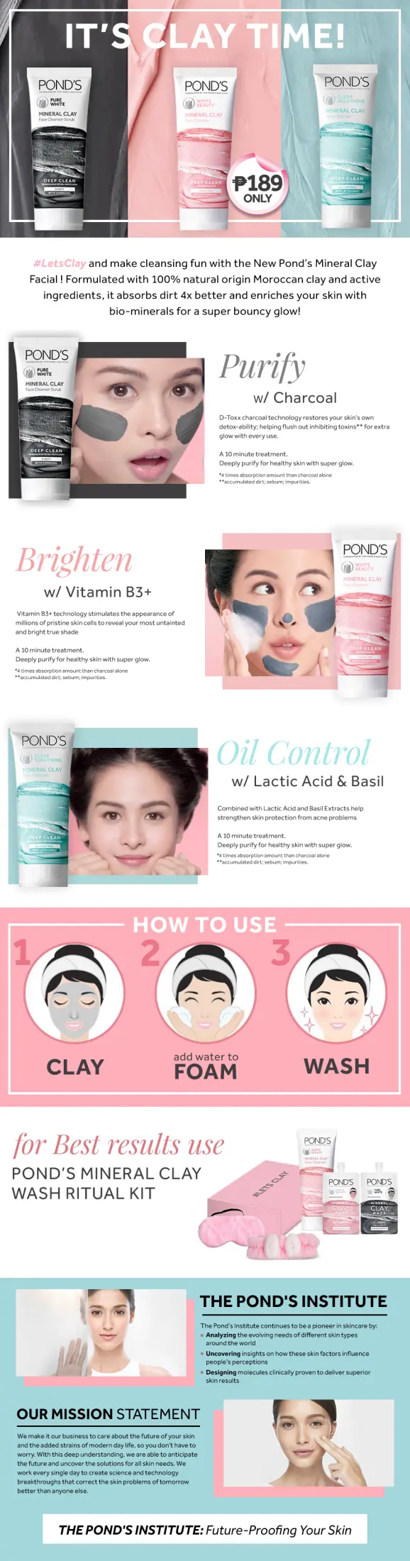 ponds mineral clay charcoal