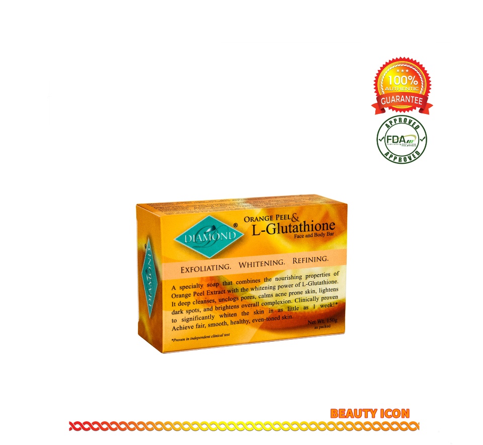 Diamond Orange Peel & L-Glutathione Soap 150g