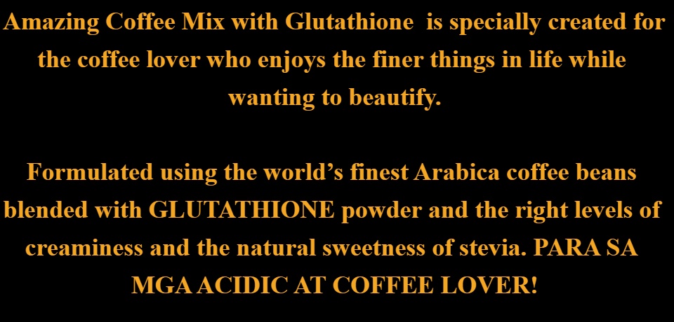 Amazing Coffee Mix with Glutathione (10 SACHET) Whitens Skin | Instant  Coffee Great Taste | All Natural FDA Approved Sugar-Free Organic Coffee  With Collagen - Lazada