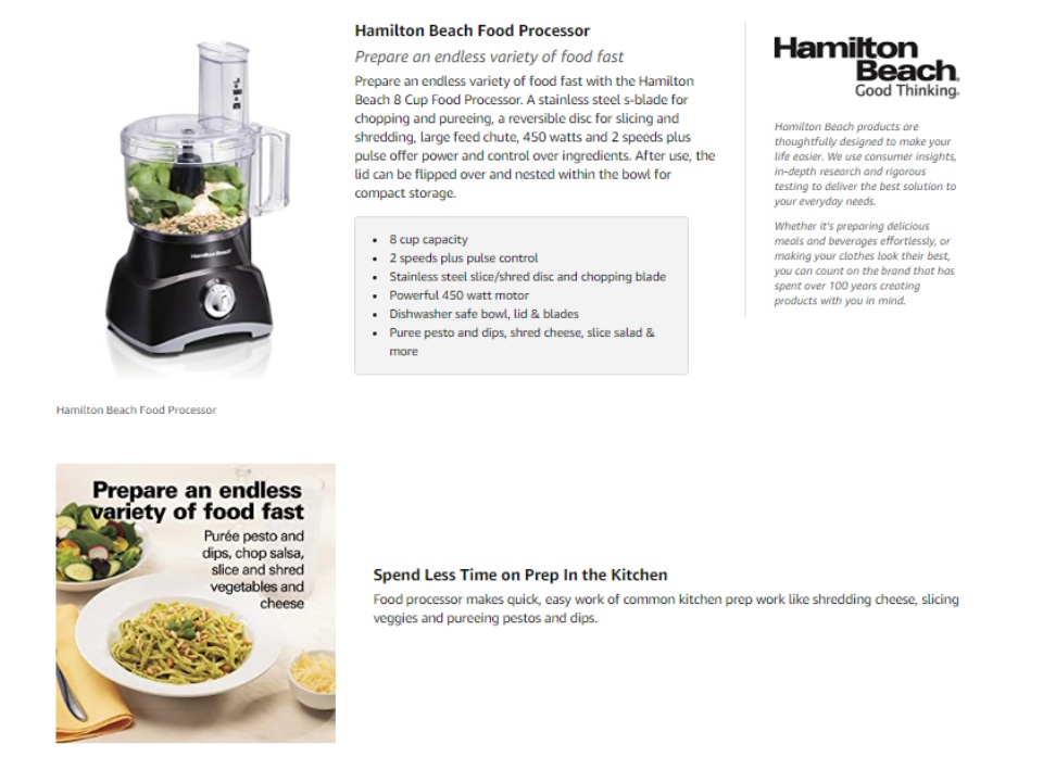 110 VOLTAGE) Hamilton Beach 8-Cup Compact Food Processor  Vegetable Chopper  for Slicing, Shredding, Mincing, and Puree, 450 Watts, Black (70740)  Lazada PH