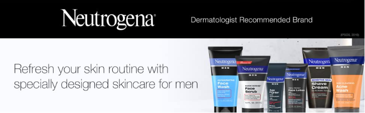 neutrogena men's invigorating daily foaming gel face wash