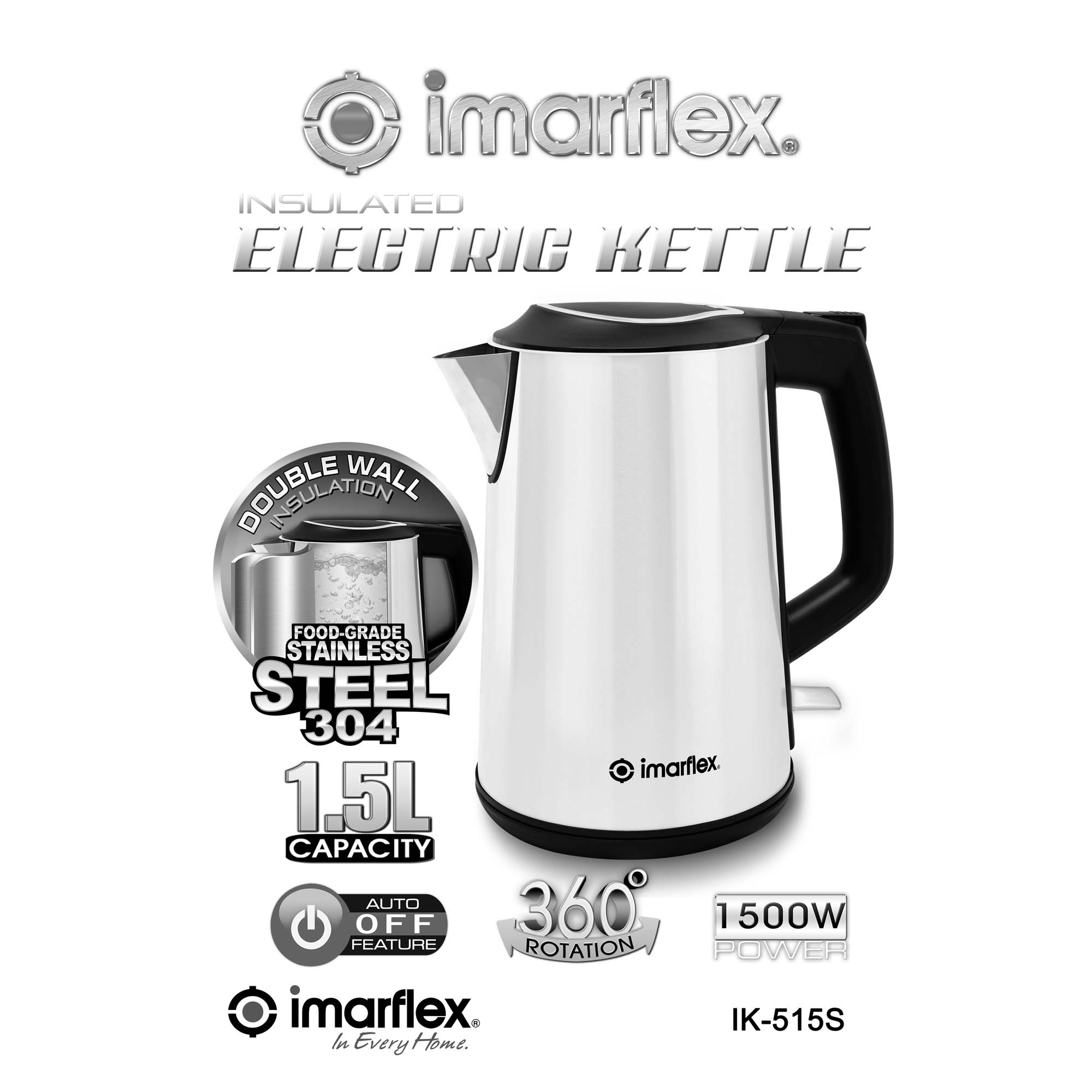 Imarflex Insulated Electric kettle IK 