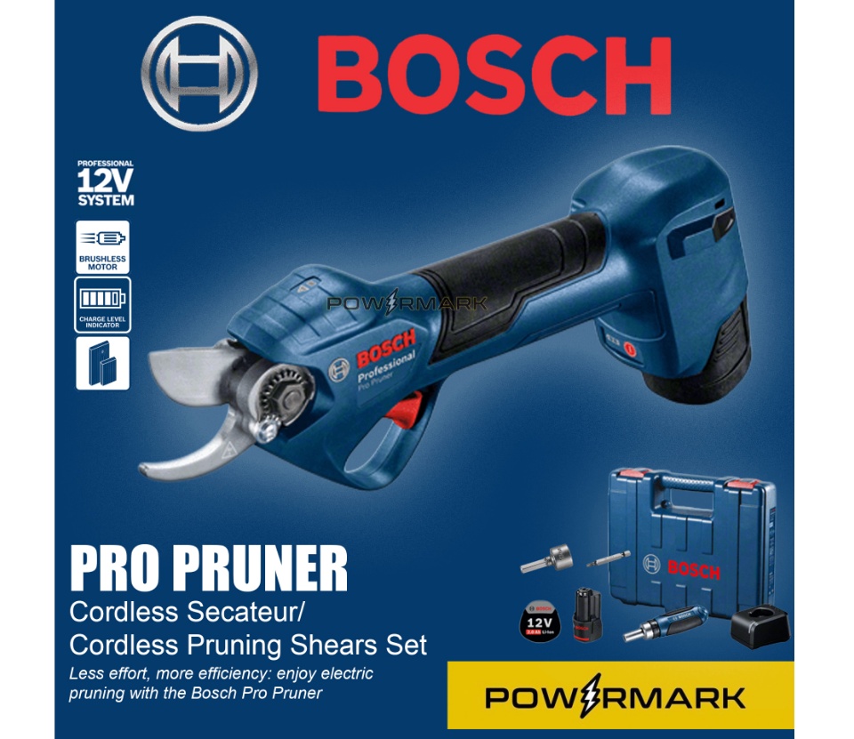 Bosch Pro-Cordless Pruning Shears 12V Electric Cutting Machine