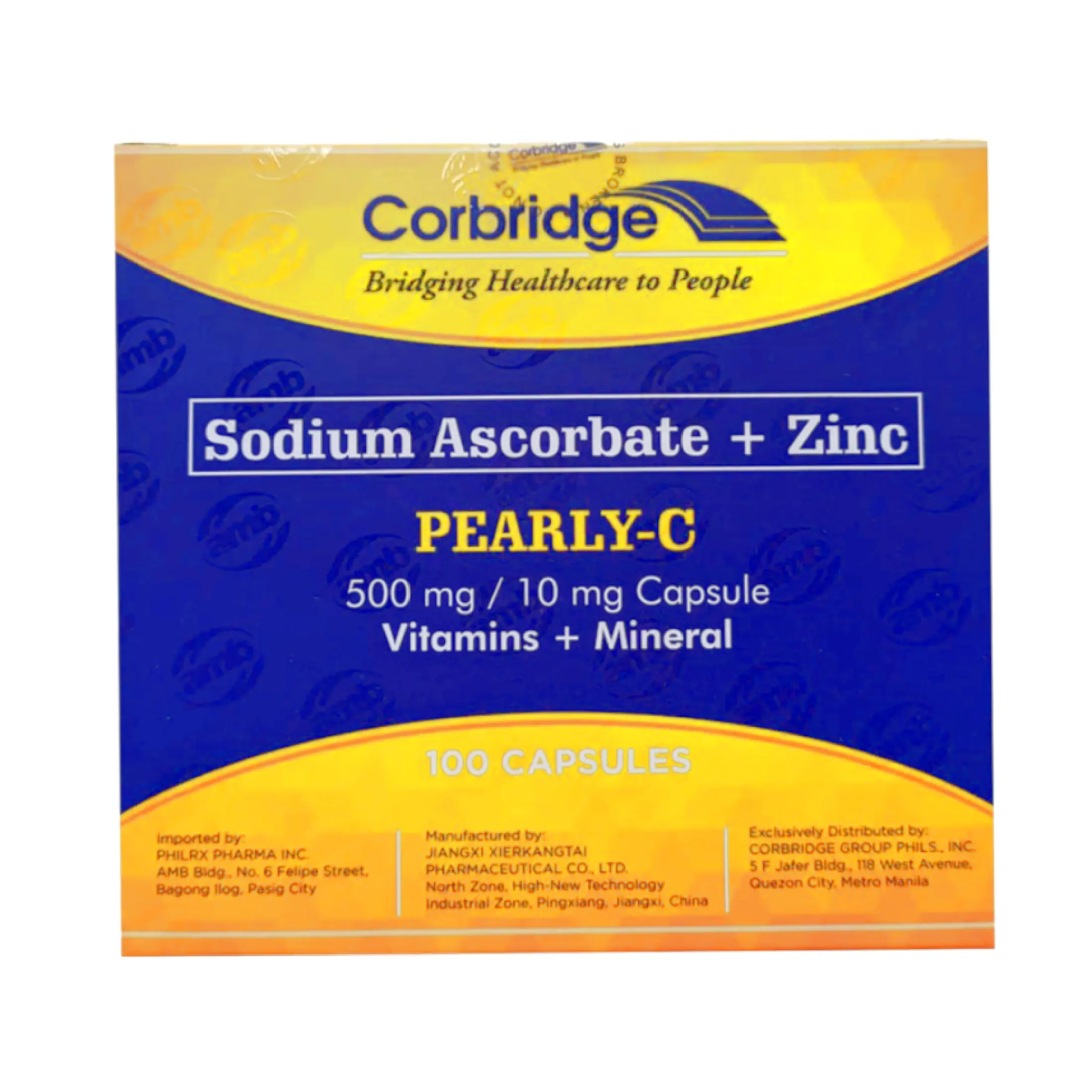 Pearly C Sodium Ascorbate With Zinc Vitamin C Supplement 500mg 100 Capsules Lazada Ph