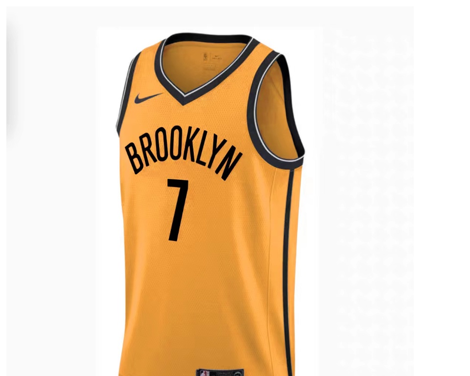 Yellow Brooklyn Nets Jersey Biggie Smalls Yellow Biggie Jersey