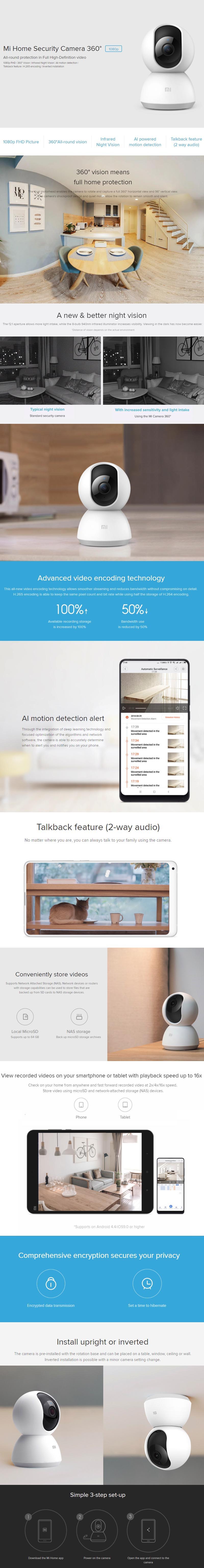 smart security camera works with google home