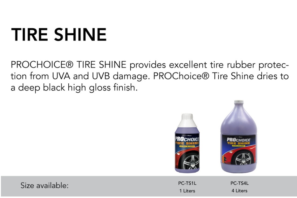 Microtex MTX Tire Black tire shine lotion Detailing Solutions 1 Gallon