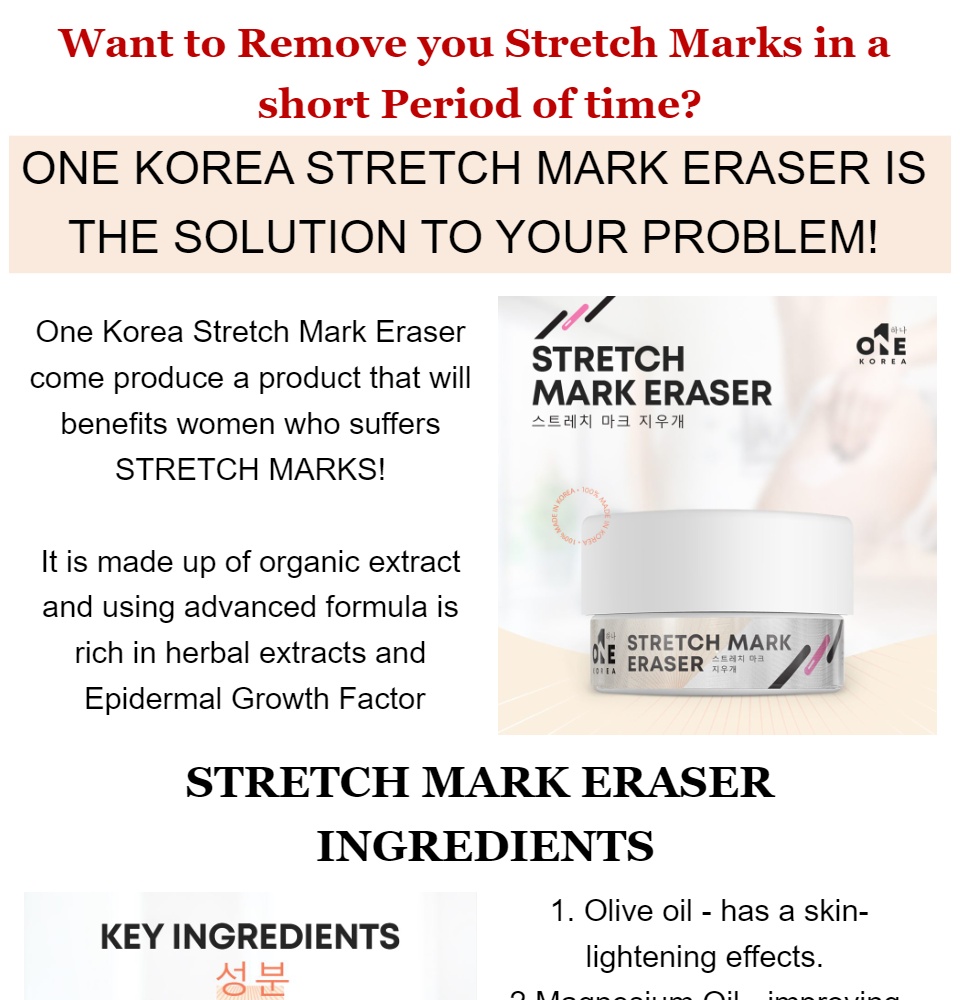 one korea stretch mark eraser
