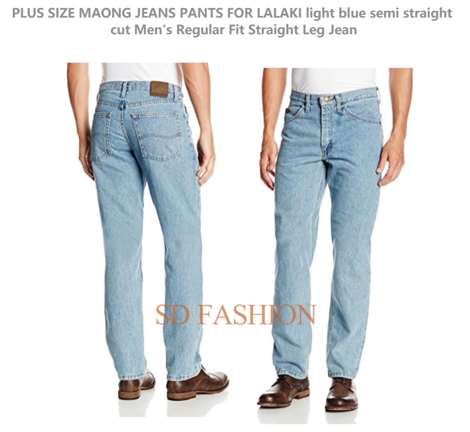 Men's Regular Fit Straight Leg Jean 