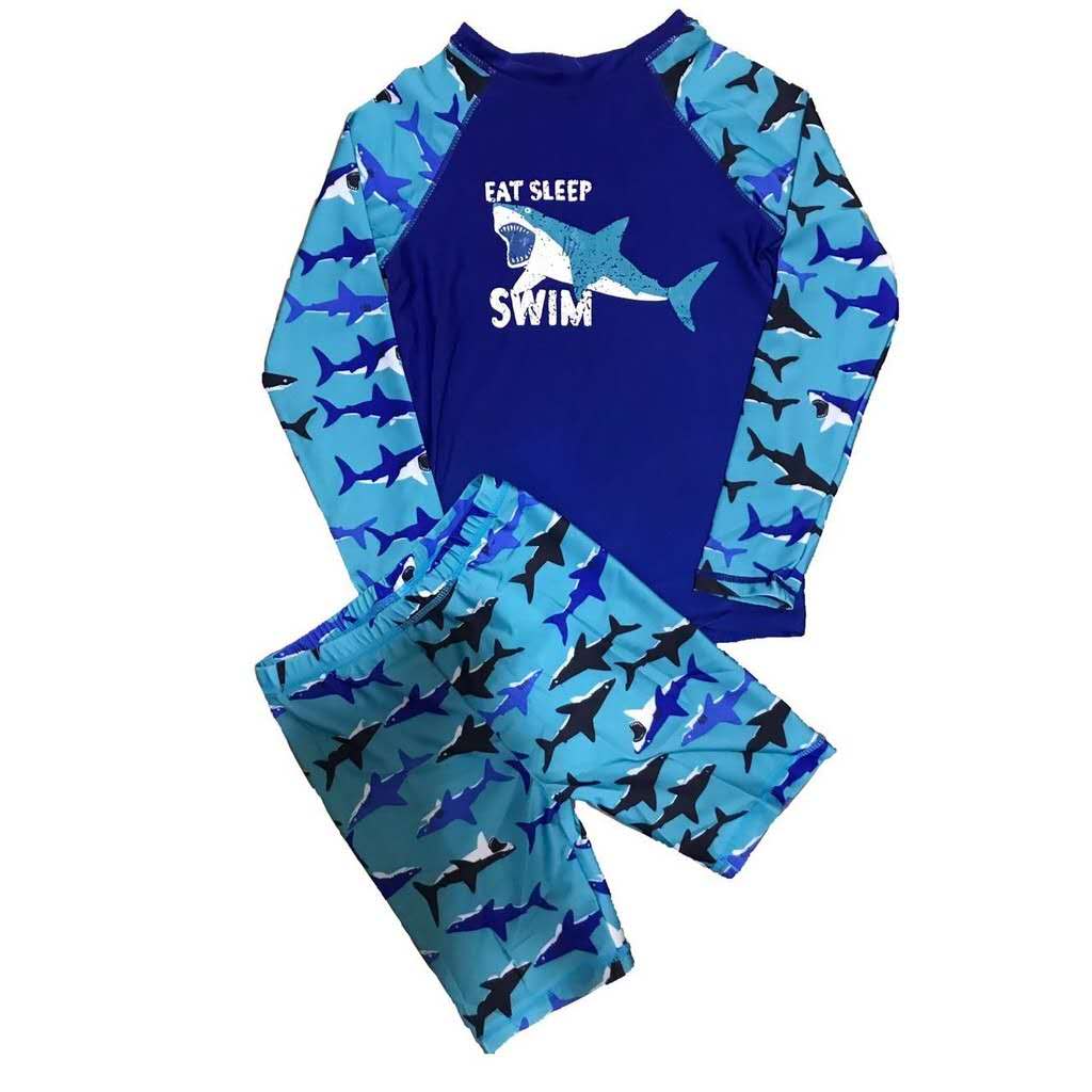 baby shark rash guard