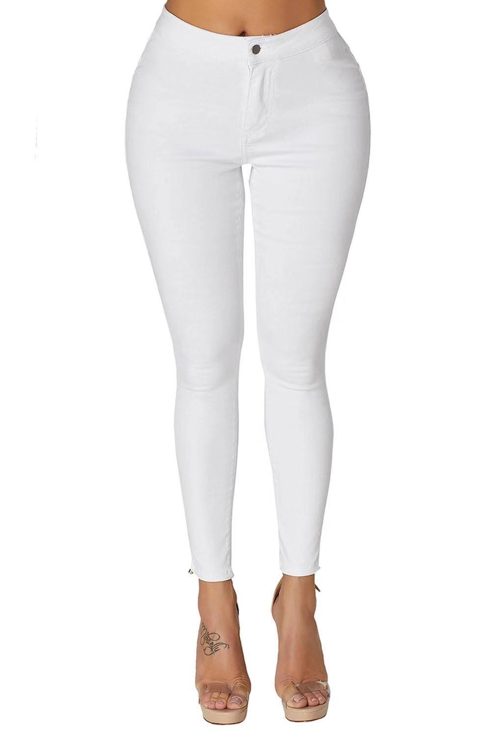 white jeans with flames