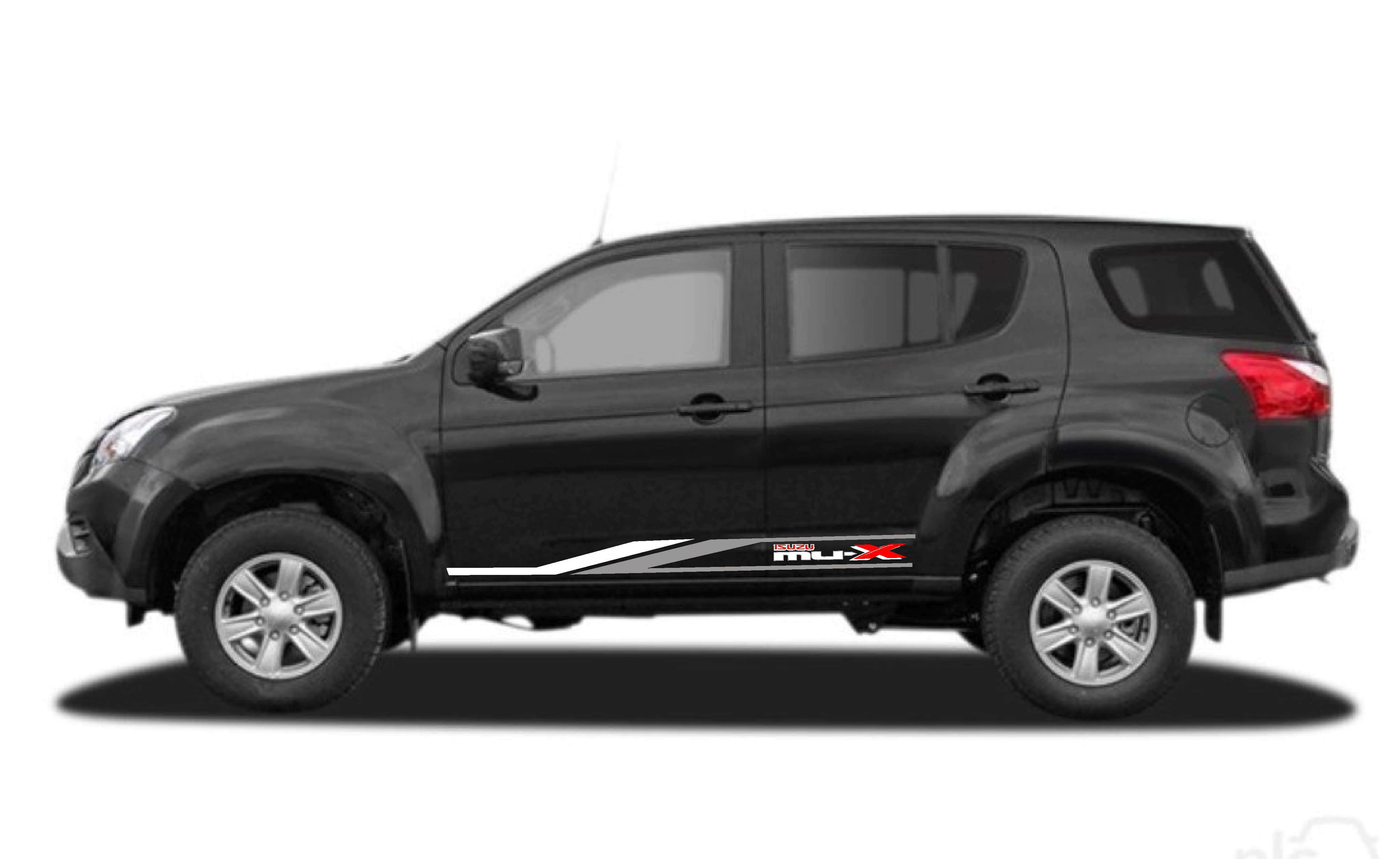 isuzu mu x body sticker machine cut vinyl sticker