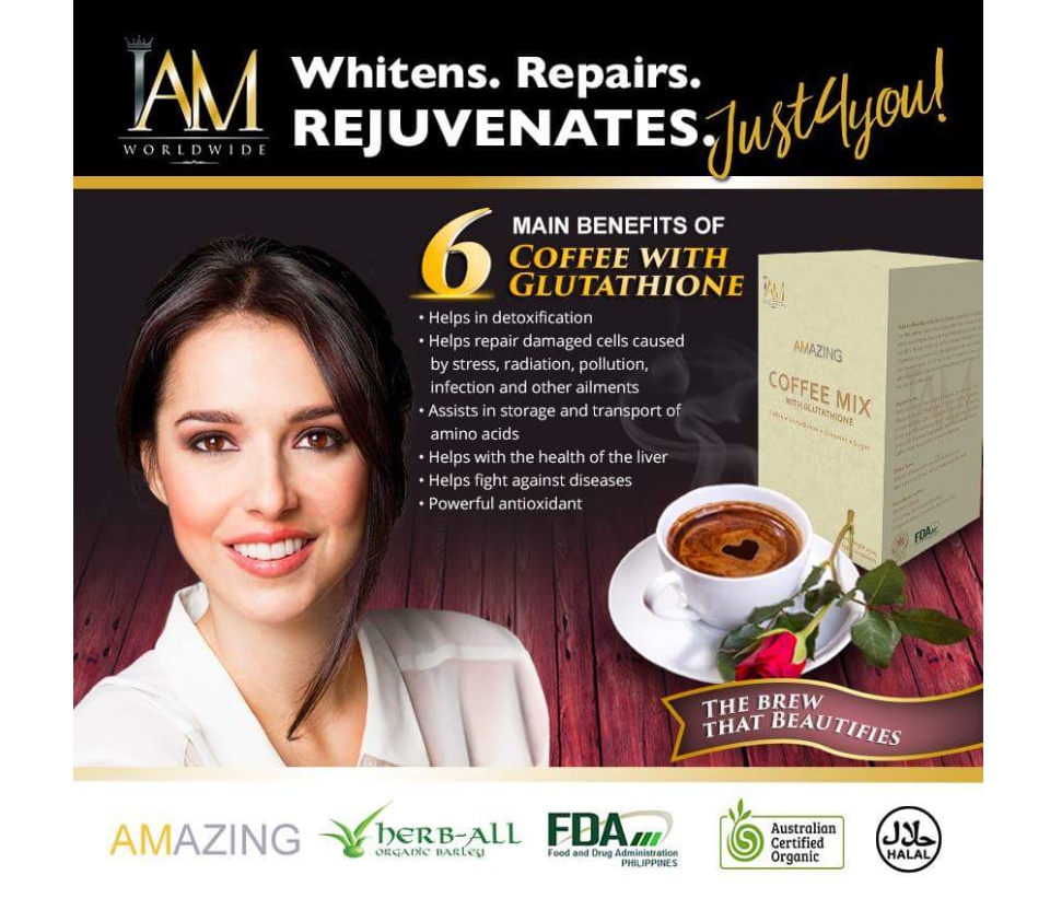 amazing coffee mix with glutathione benefits Amazing Coffee Mix with Glutathione (10 SACHET) Whitens Skin | Instant  Coffee Great Taste | All Natural FDA Approved Sugar-Free Organic Coffee  With Collagen - Lazada