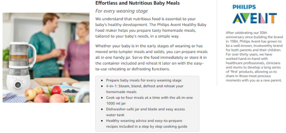 baby safe steam and blend