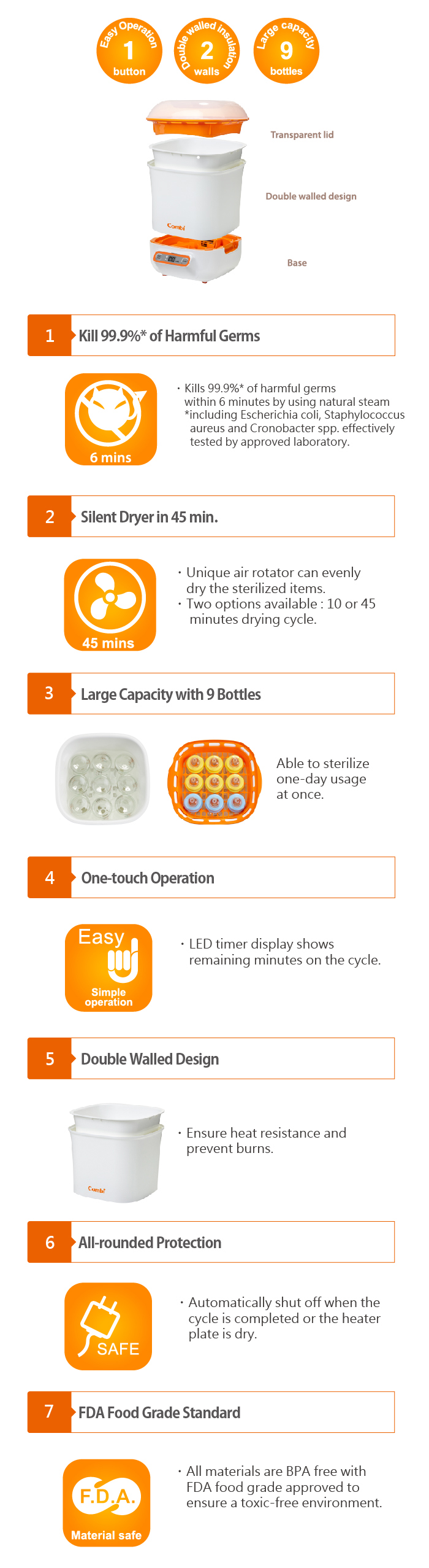 combi steam sterilizer and dryer