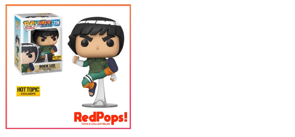 Funko Pop! Animation Naruto Shippuden Rock Lee Hot Topic Exclusive Figure  #739 - US