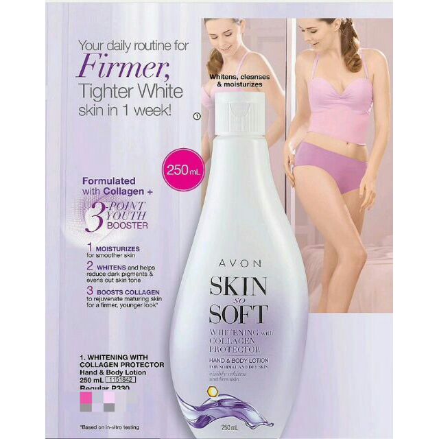 avon lotion whitening