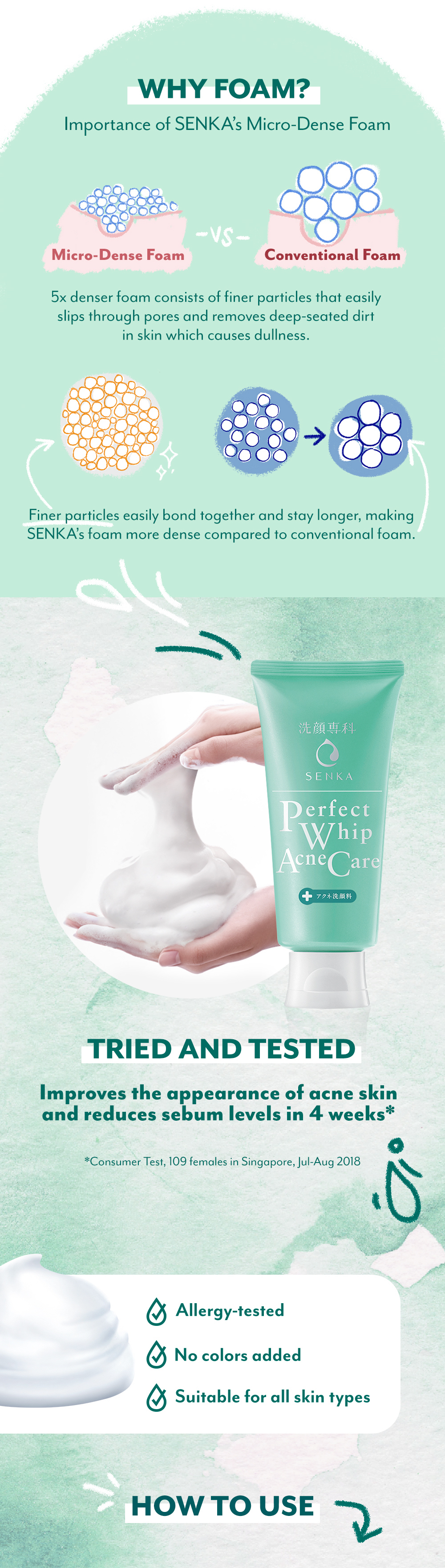 ingredient senka perfect whip acne care