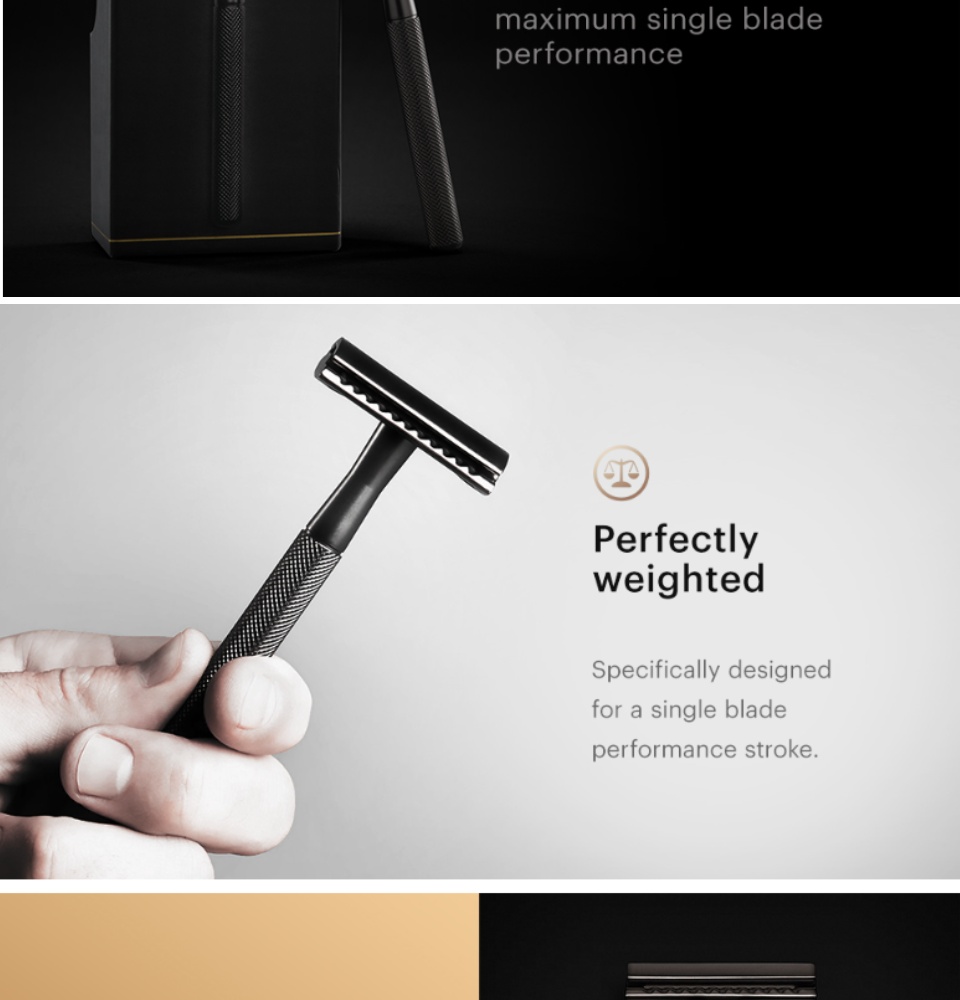 Single-Blade Safety Razor for Men, The Plow® 2.0
