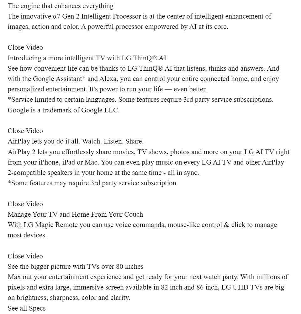 lg tv google home compatible