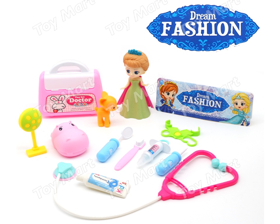 Frozen Surprise Cartoon Mini Doctor Medical Pretend Play Set with