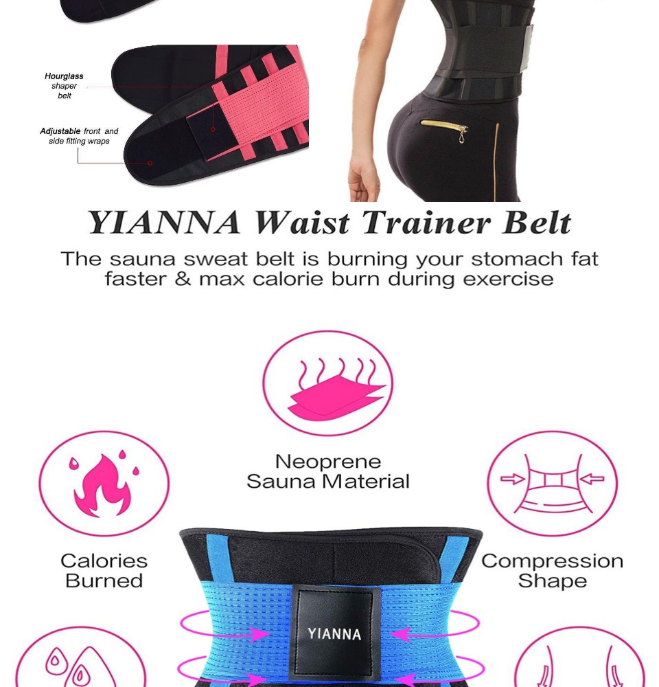 Waist Trainer - Sweat Belt for Stomach Workout