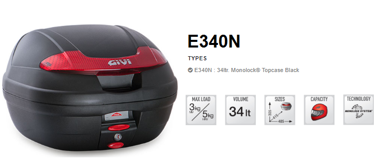 givi box sizes