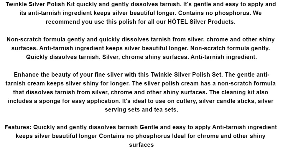 Twinkle Silver Polish Kit 124g