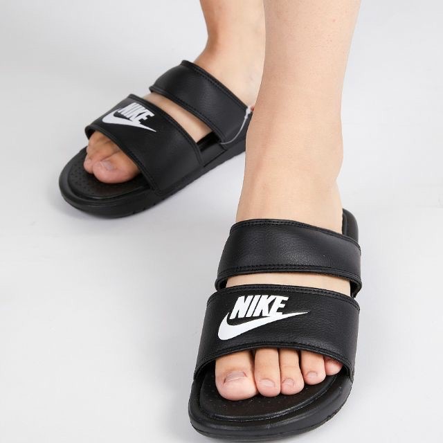 nike slides women double strap