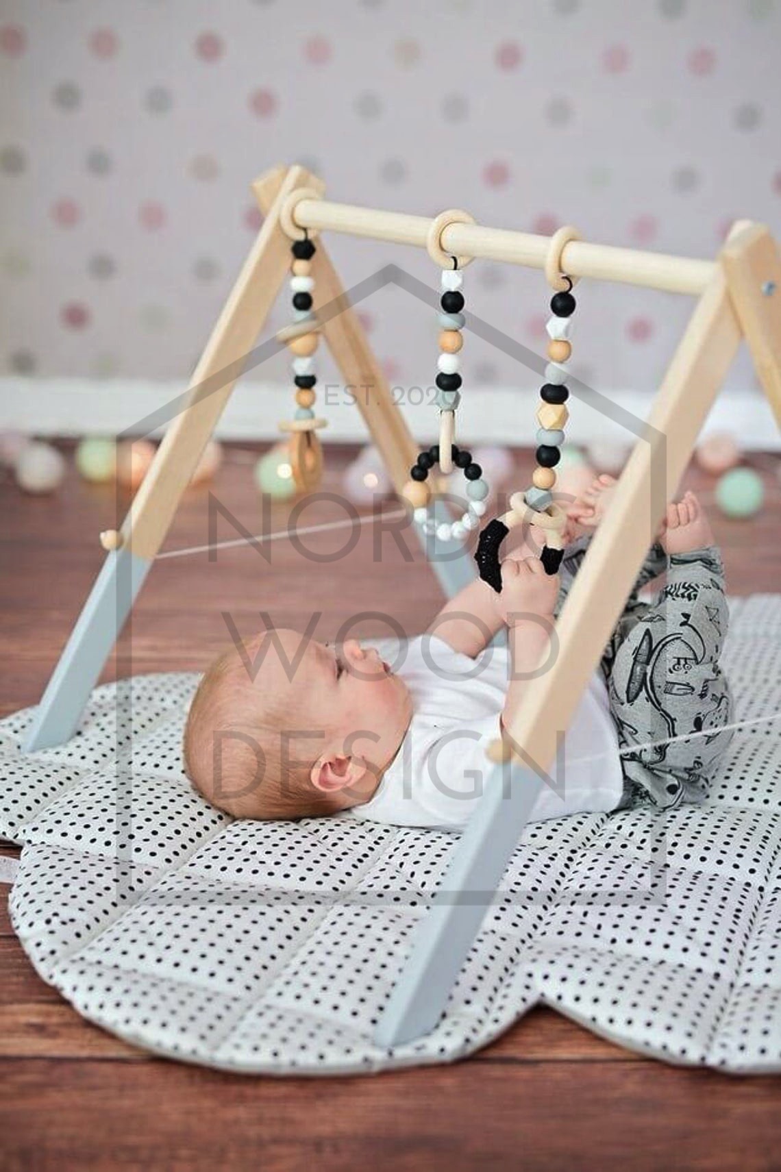 scandinavian baby gym