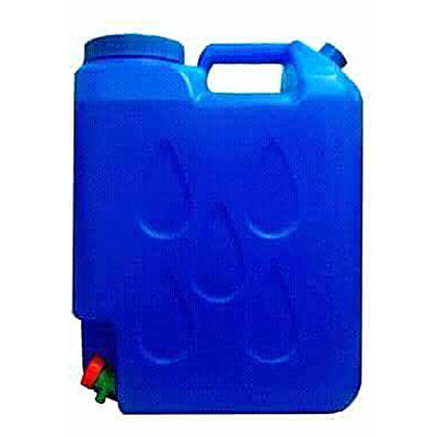 Slim Water Container 5 Gallons Color Blue With Rotary Faucet Free