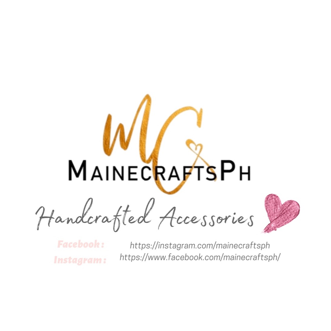 Shop online with Mainecraftsph Handcrafted Accessories now! Visit