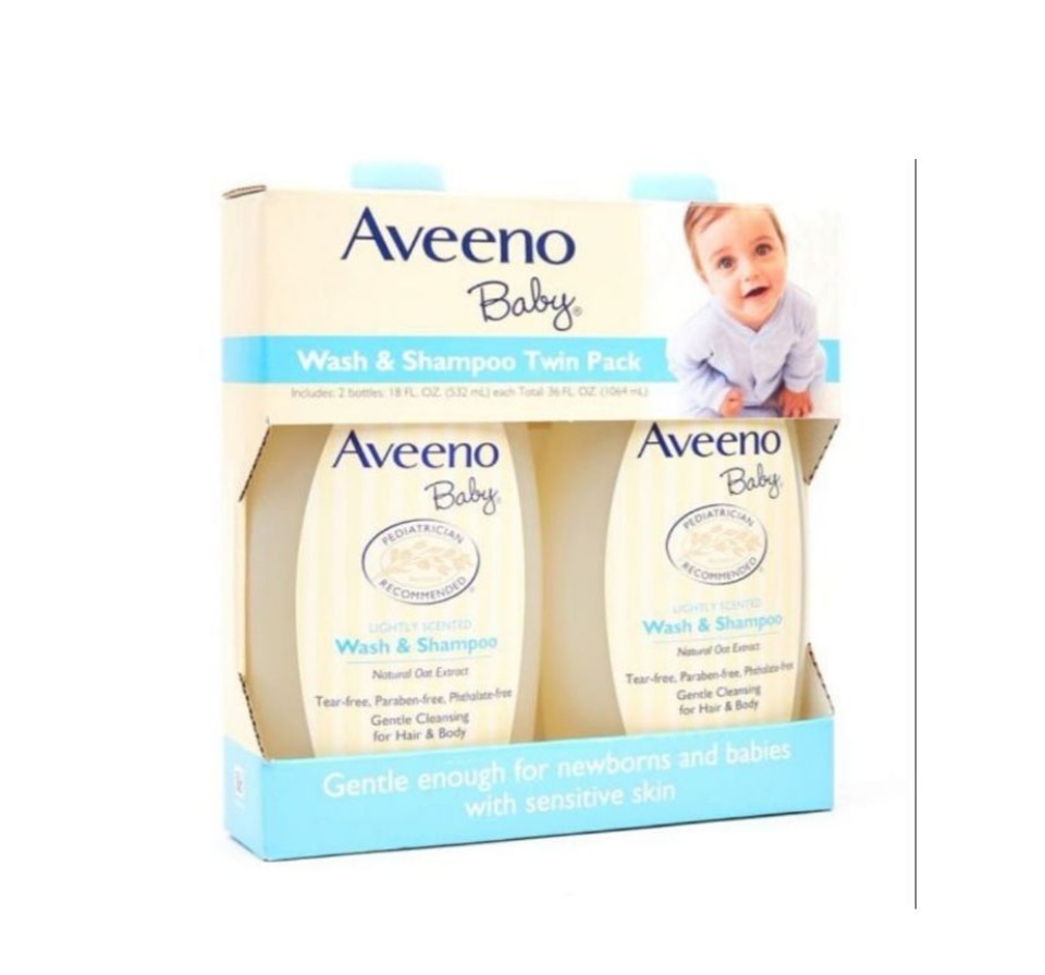 aveeno baby wash and shampoo twin pack