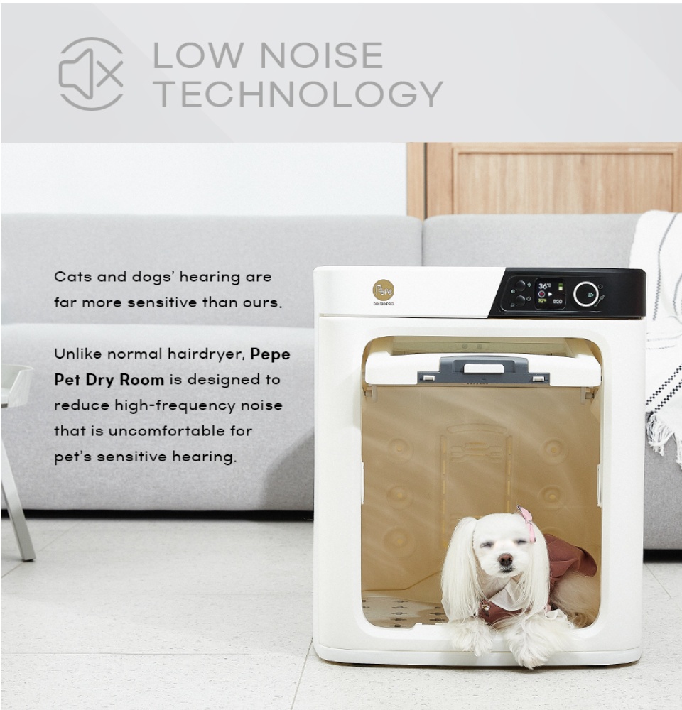 Cat Dryer Pepe Dog Dryer PEPE Pet Dry Room DR-100 PRO WHITE Life-Tailored  Smart